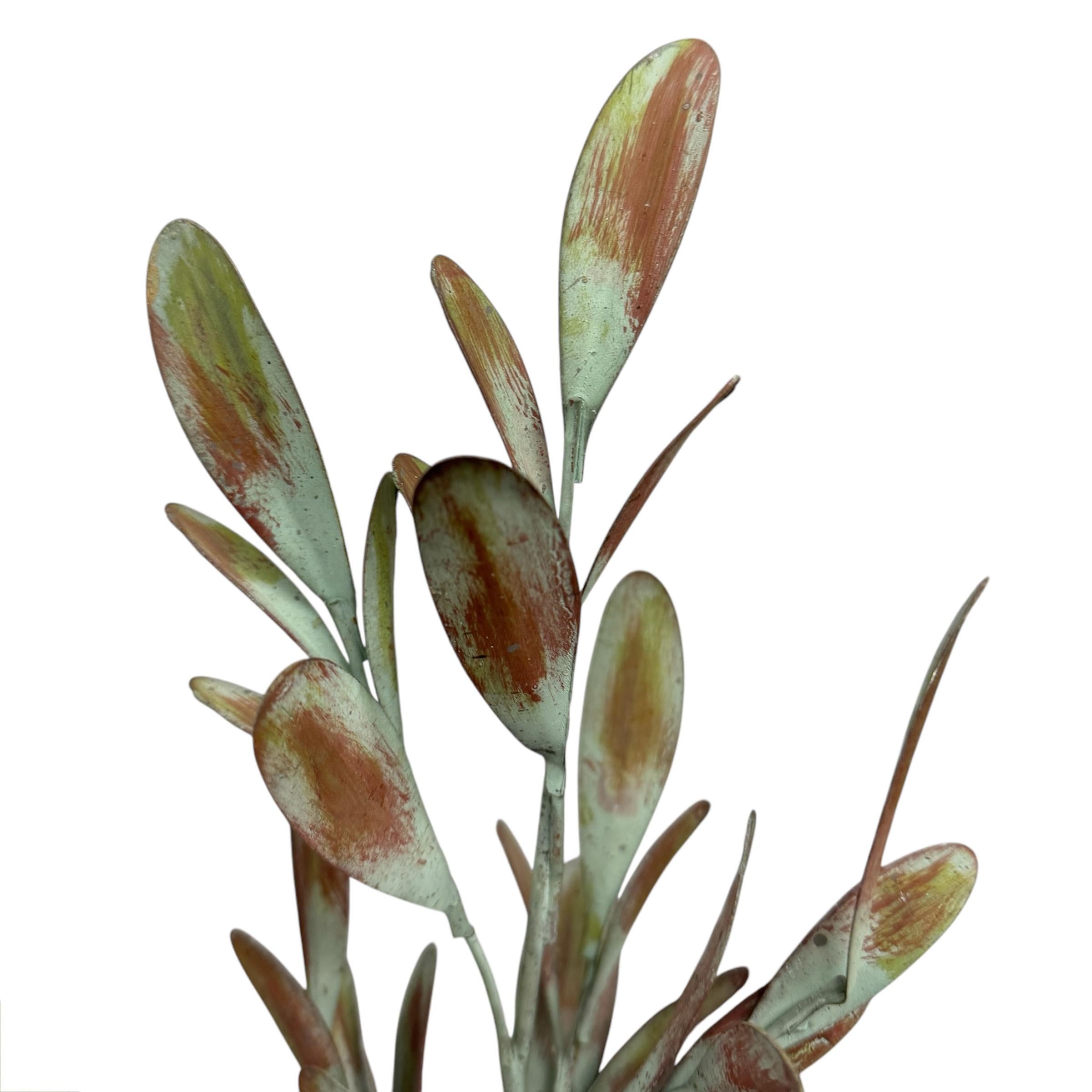 Metal RIGHT  PROPER Designed Tole Olive Topiary For Sale