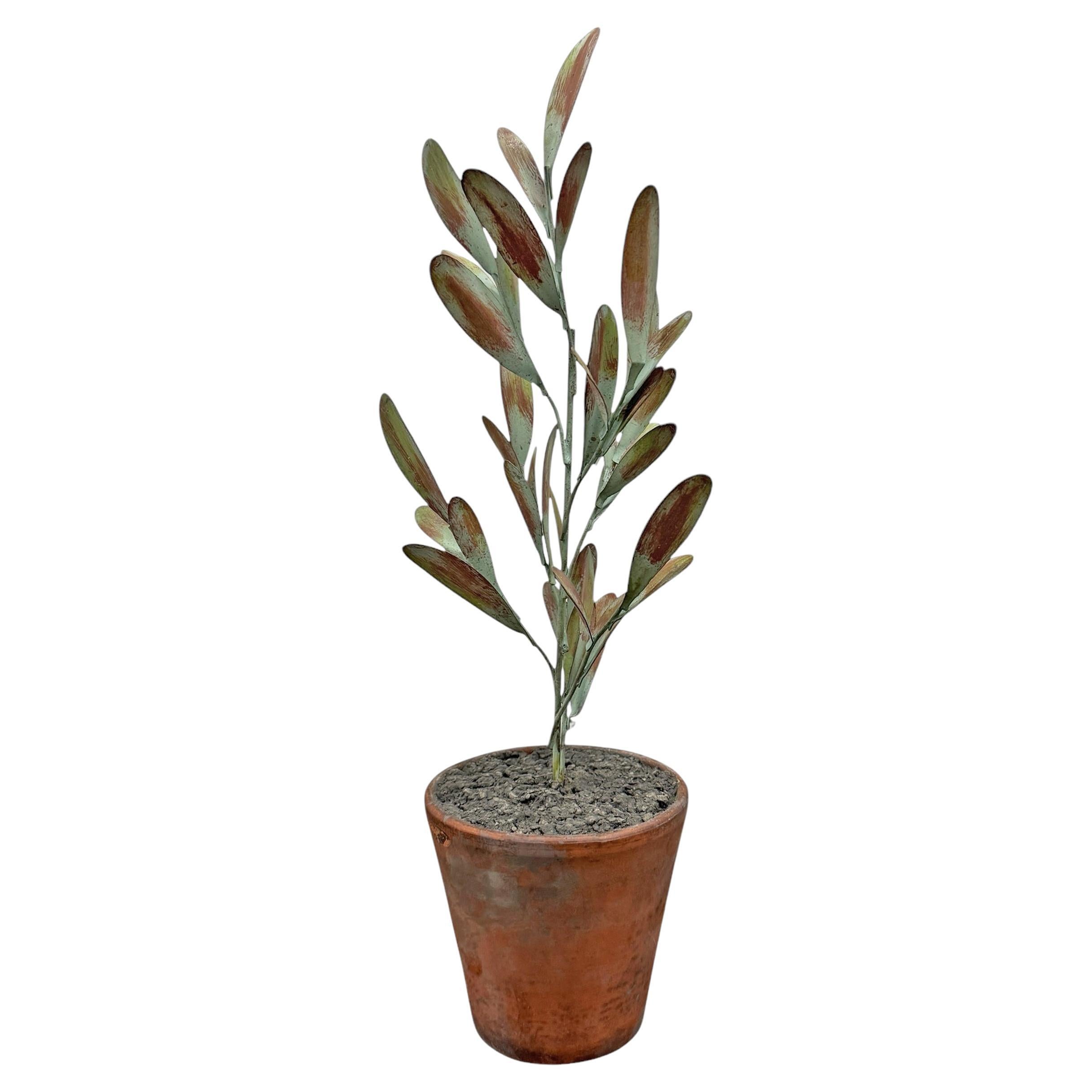 RIGHT  PROPER Designed Tole Olive Topiary For Sale