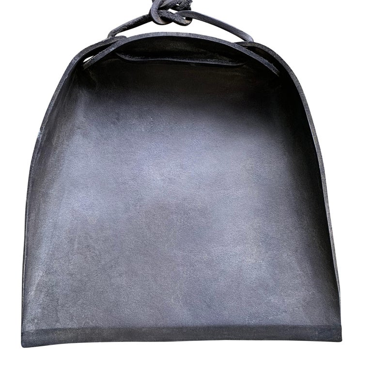 Right Proper Handmade Black Leather Dust Pan at 1stDibs