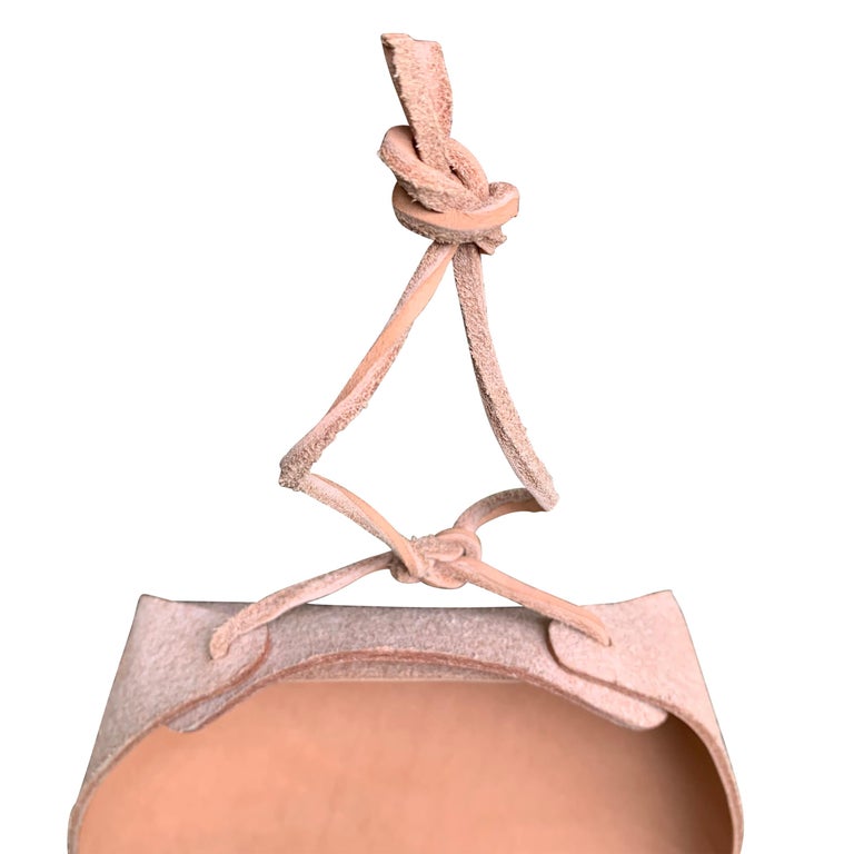 Right Proper Handmade Natural Leather Dust Pan at 1stDibs