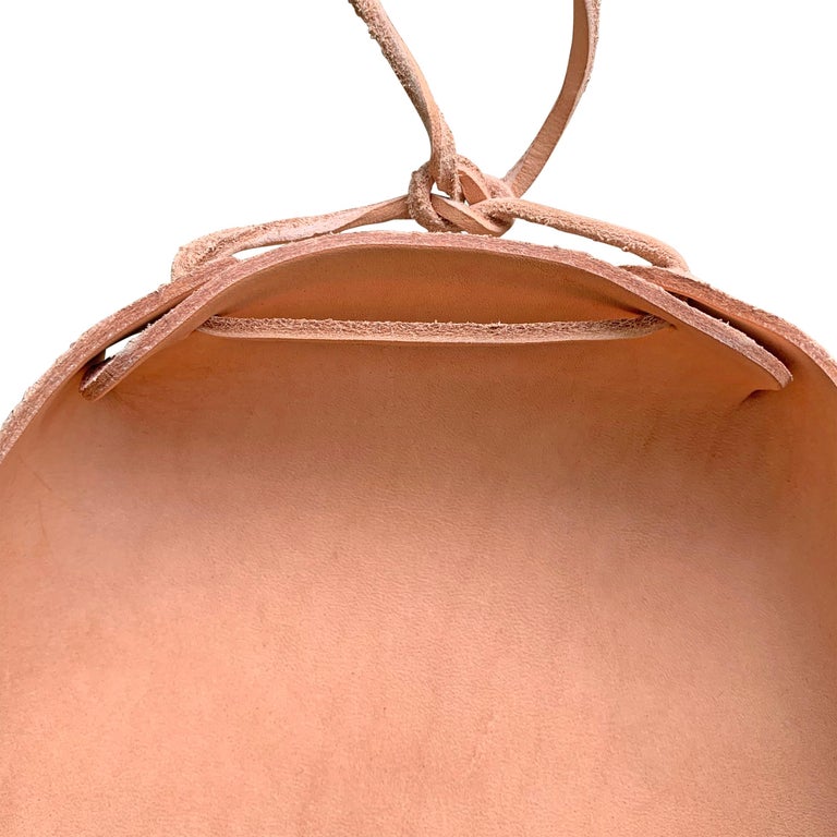 Right Proper Handmade Natural Leather Dust Pan at 1stDibs