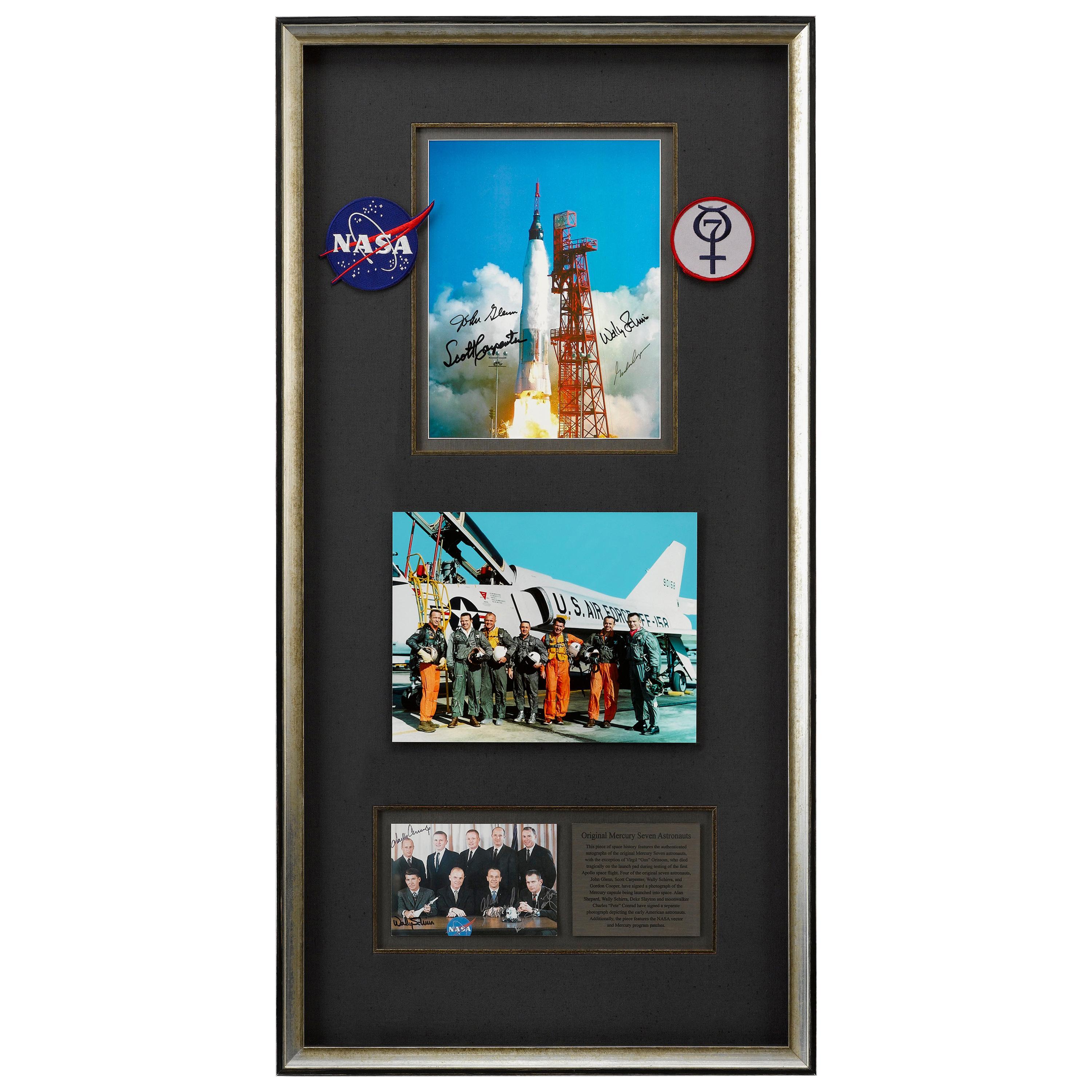 Right Stuff, Original Mercury Seven Astronauts, Signed Photographs