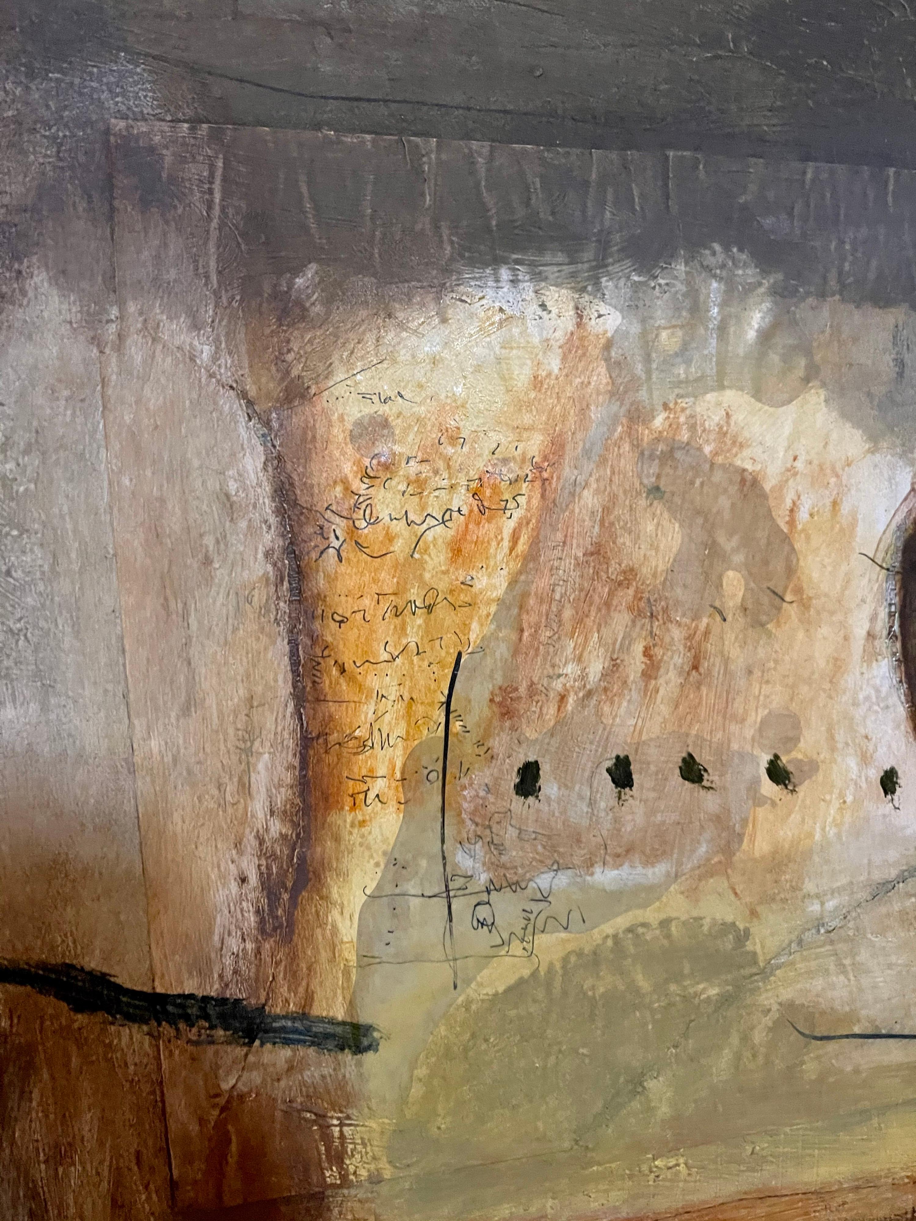 Large Rigoberto Mena Contemporary Cuban Abstract Expressionist Oil Painting For Sale 2