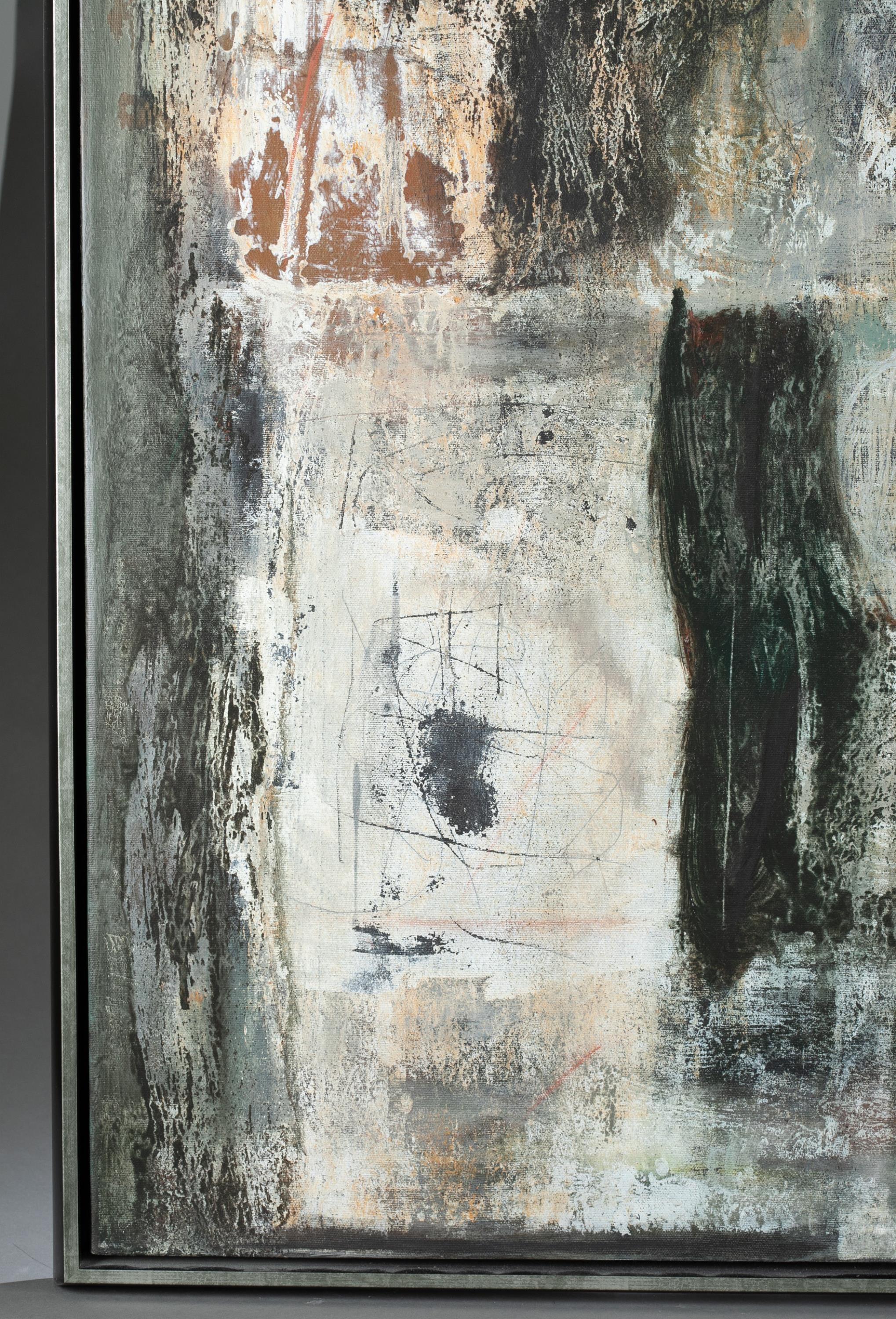 Grande dipinto a olio di Rigoberto Mena, espressionista astratto cubano contemporaneo in vendita 3
