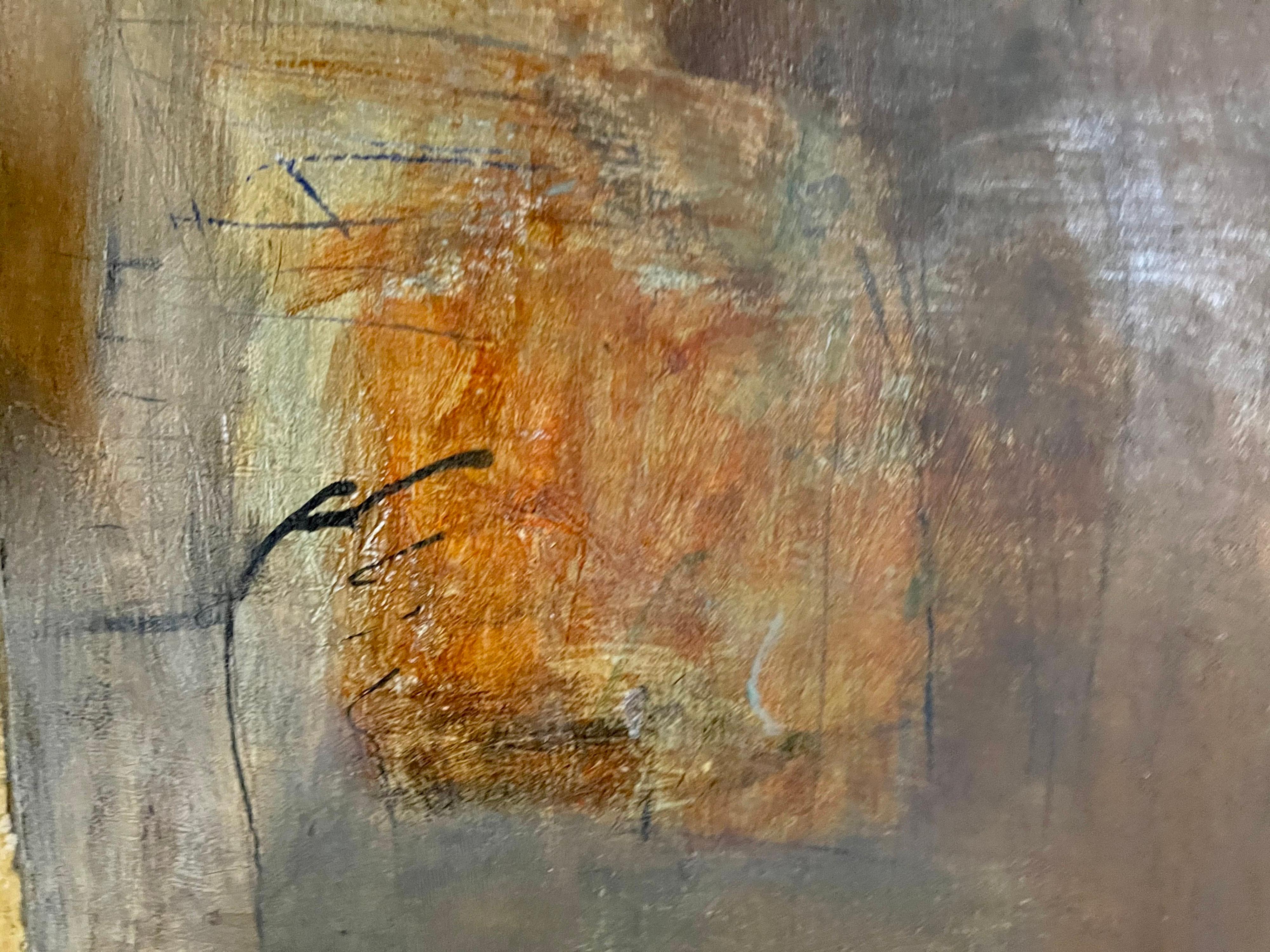 Large Rigoberto Mena Contemporary Cuban Abstract Expressionist Oil Painting For Sale 3