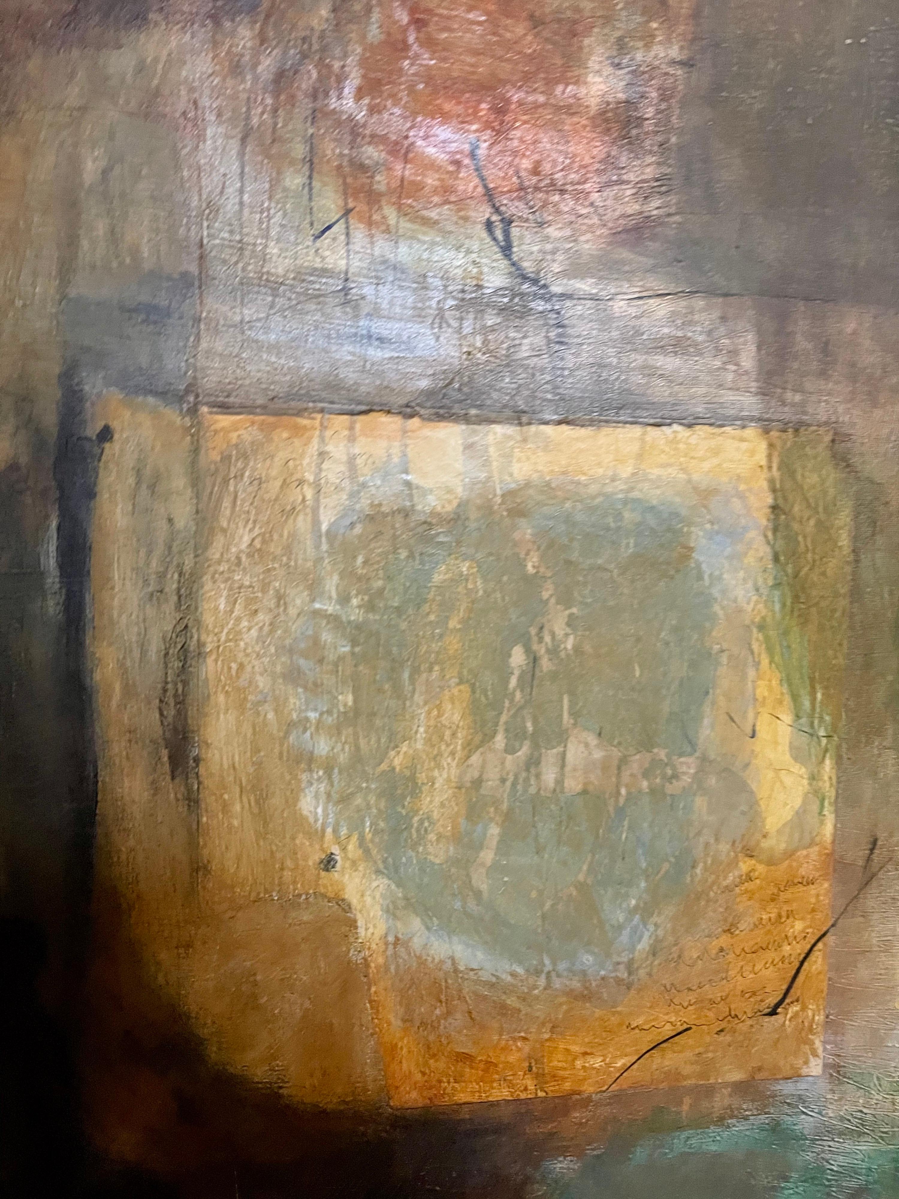 Large Rigoberto Mena Contemporary Cuban Abstract Expressionist Oil Painting For Sale 7