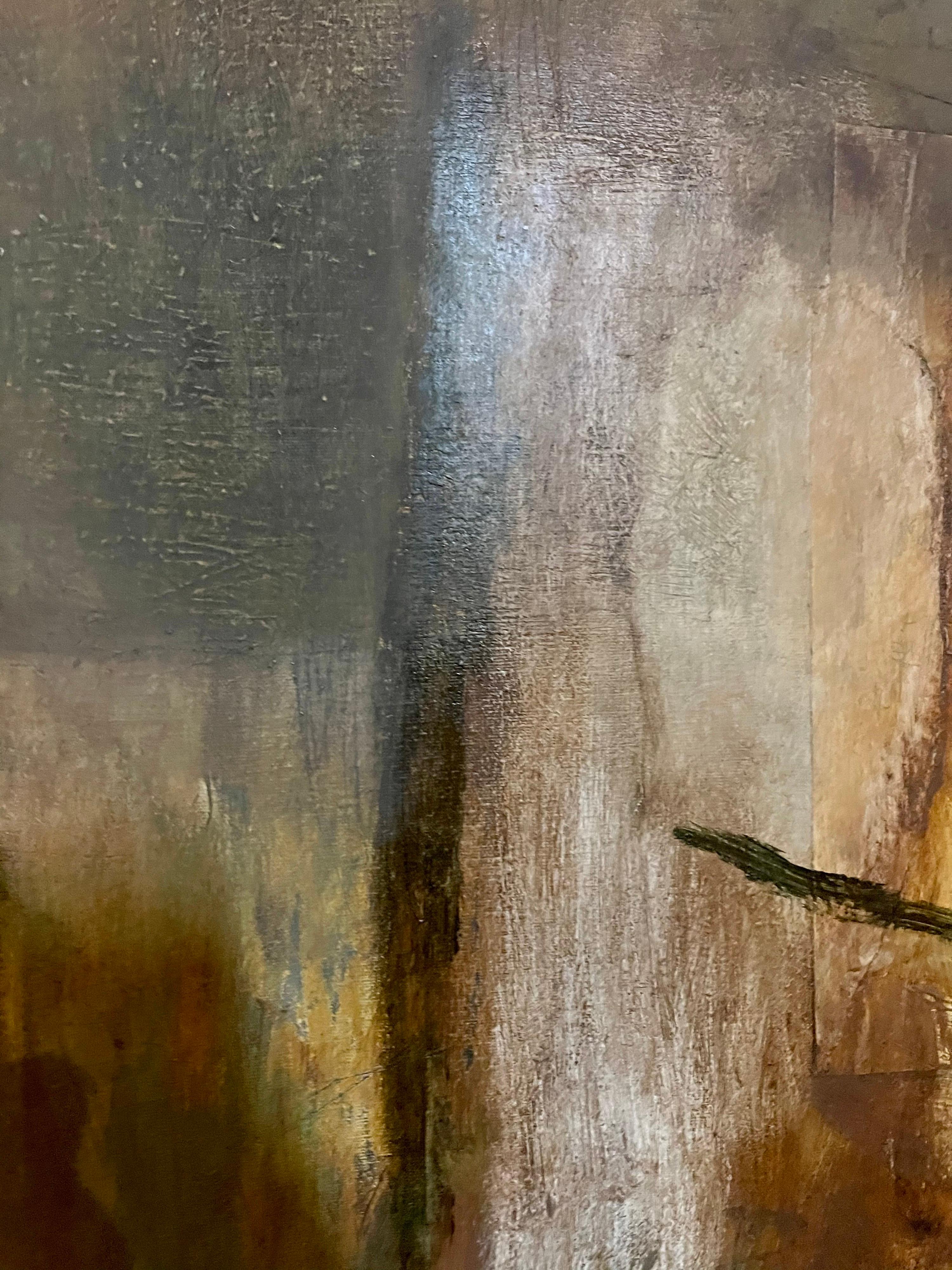 Large Rigoberto Mena Contemporary Cuban Abstract Expressionist Oil Painting For Sale 8