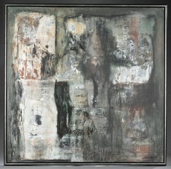 Large Rigoberto Mena Contemporary Cuban Abstract Expressionist Oil Painting