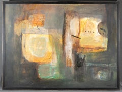 Large Rigoberto Mena Contemporary Cuban Abstract Expressionist Oil Painting