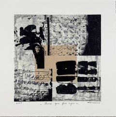 "Sembra ieri", 2010 firmato originale Bon A Tirer incisione collage