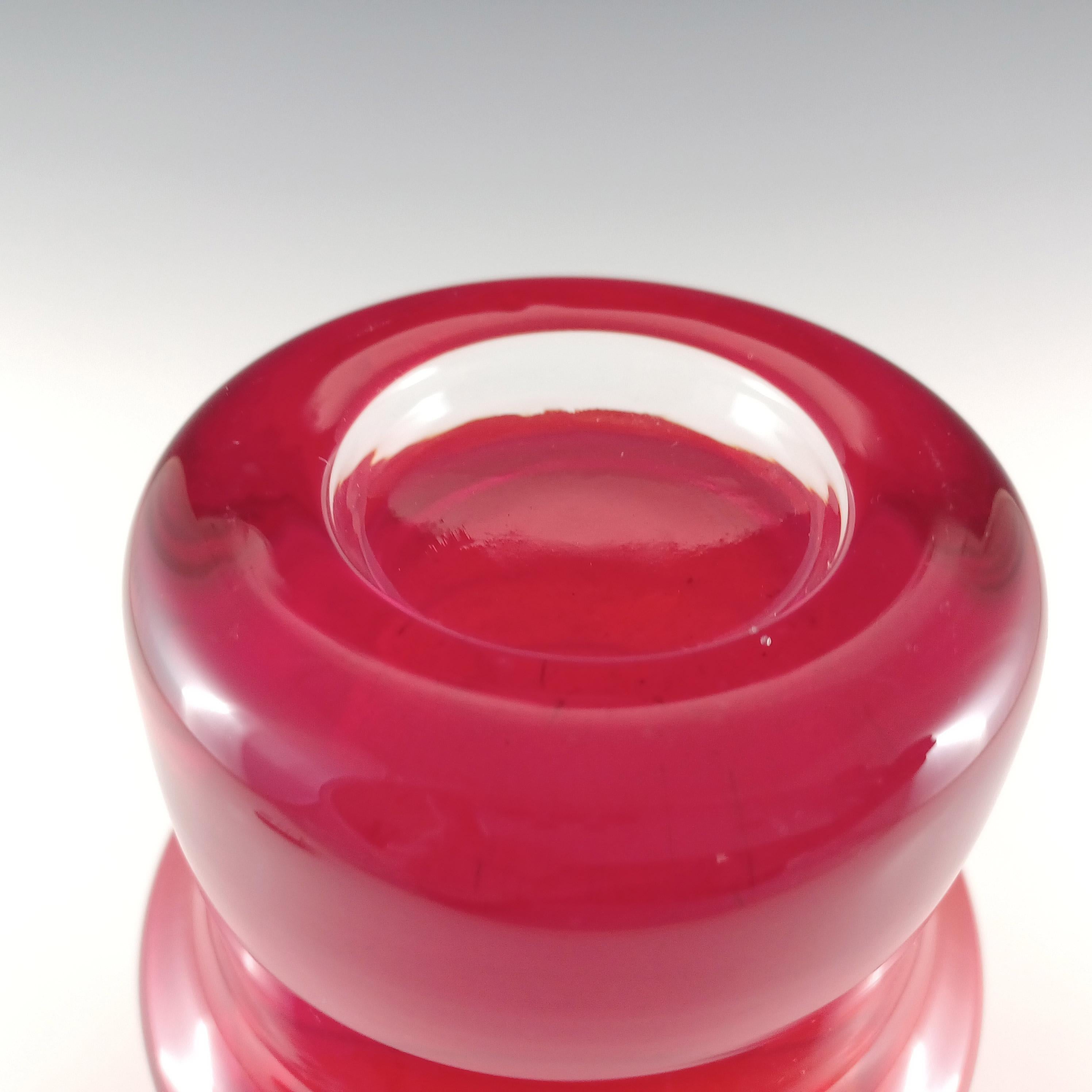 Vetro Vaso Riihimaki #1519 Riihimaen in vetro rosso 