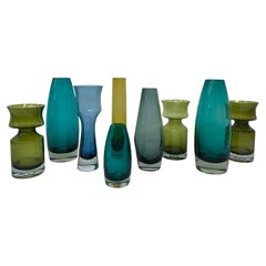 Riihimaki Glass Vase Tamara Aladin Finland, 1960’s