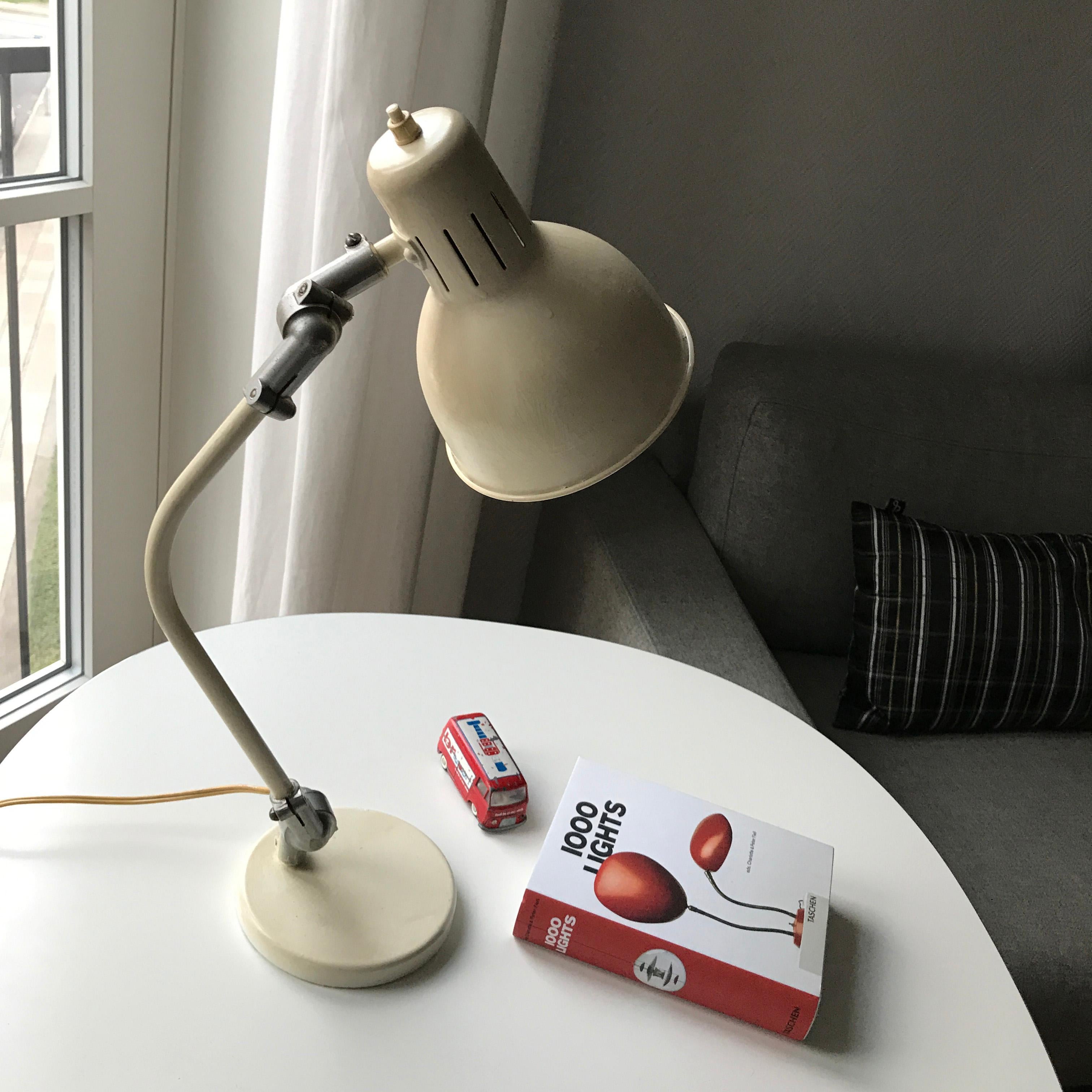 RIJO Industrial Style Belgium Midcentury Desk Lamp For Sale 9