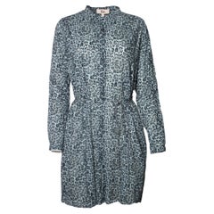 Rika, leopard printed dress in grey