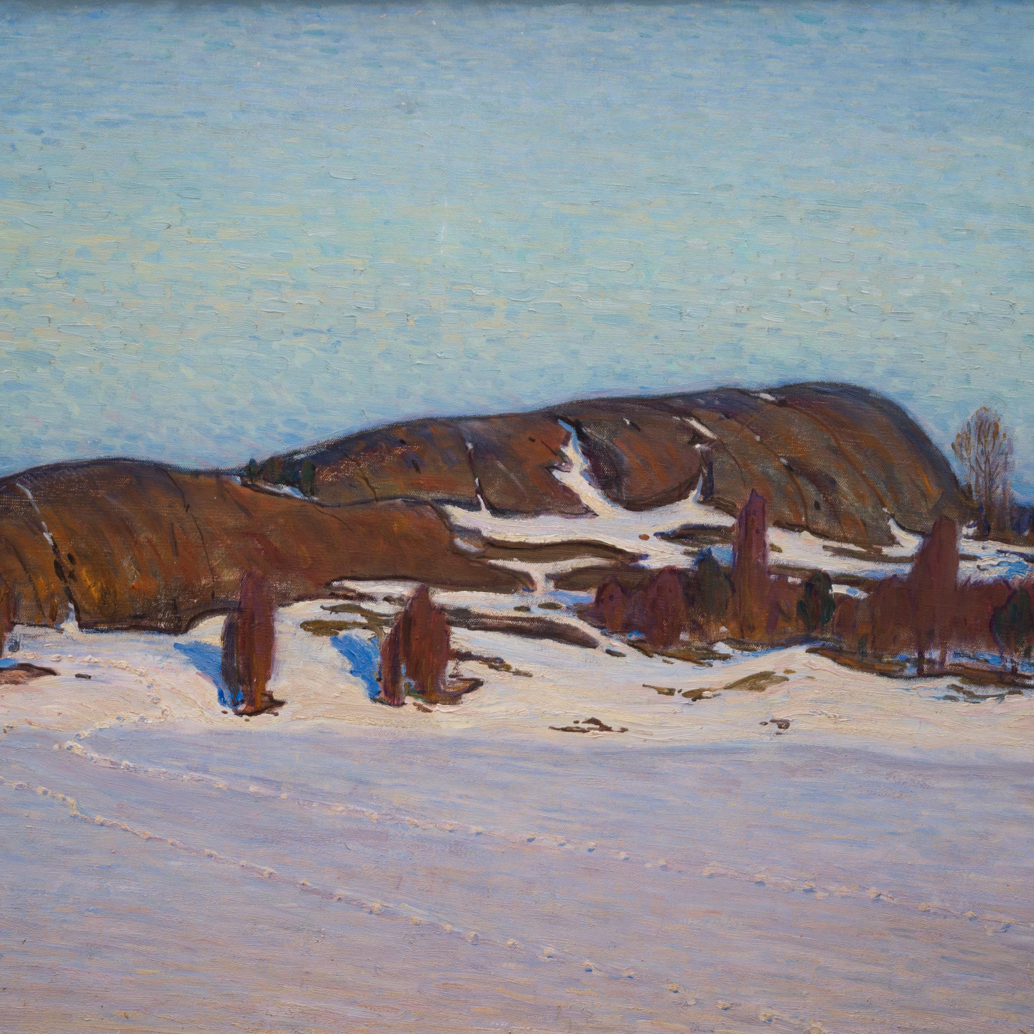 A Winter Landscape by Swedish Artist Rikard Lindström For Sale 4