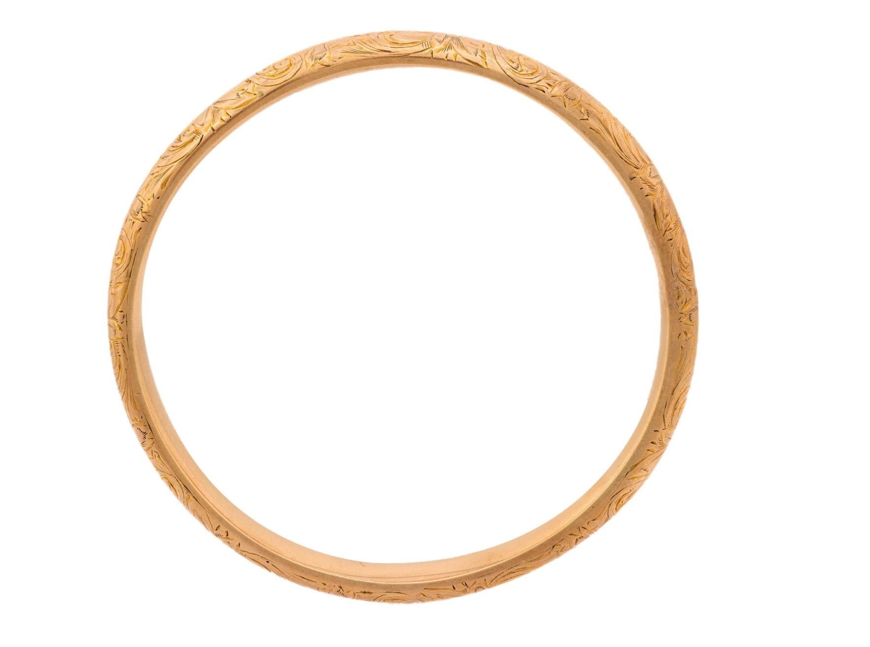 RIKER BROS. Pulsera Art Nouveau 14k en venta 2