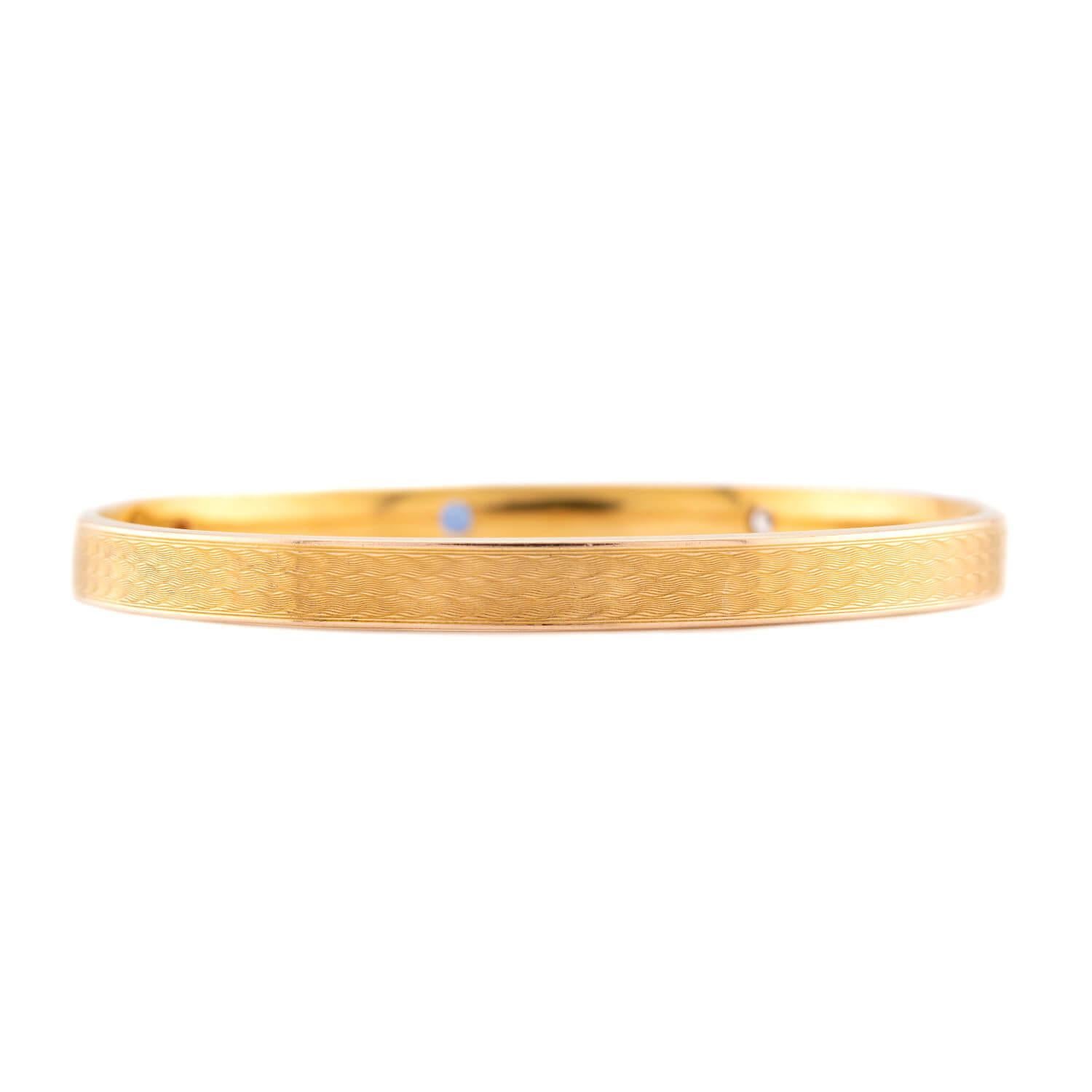 Donna RIKER BROS. Bracciale in stile Art Nouveau con zaffiri e diamanti in 14 carati in vendita