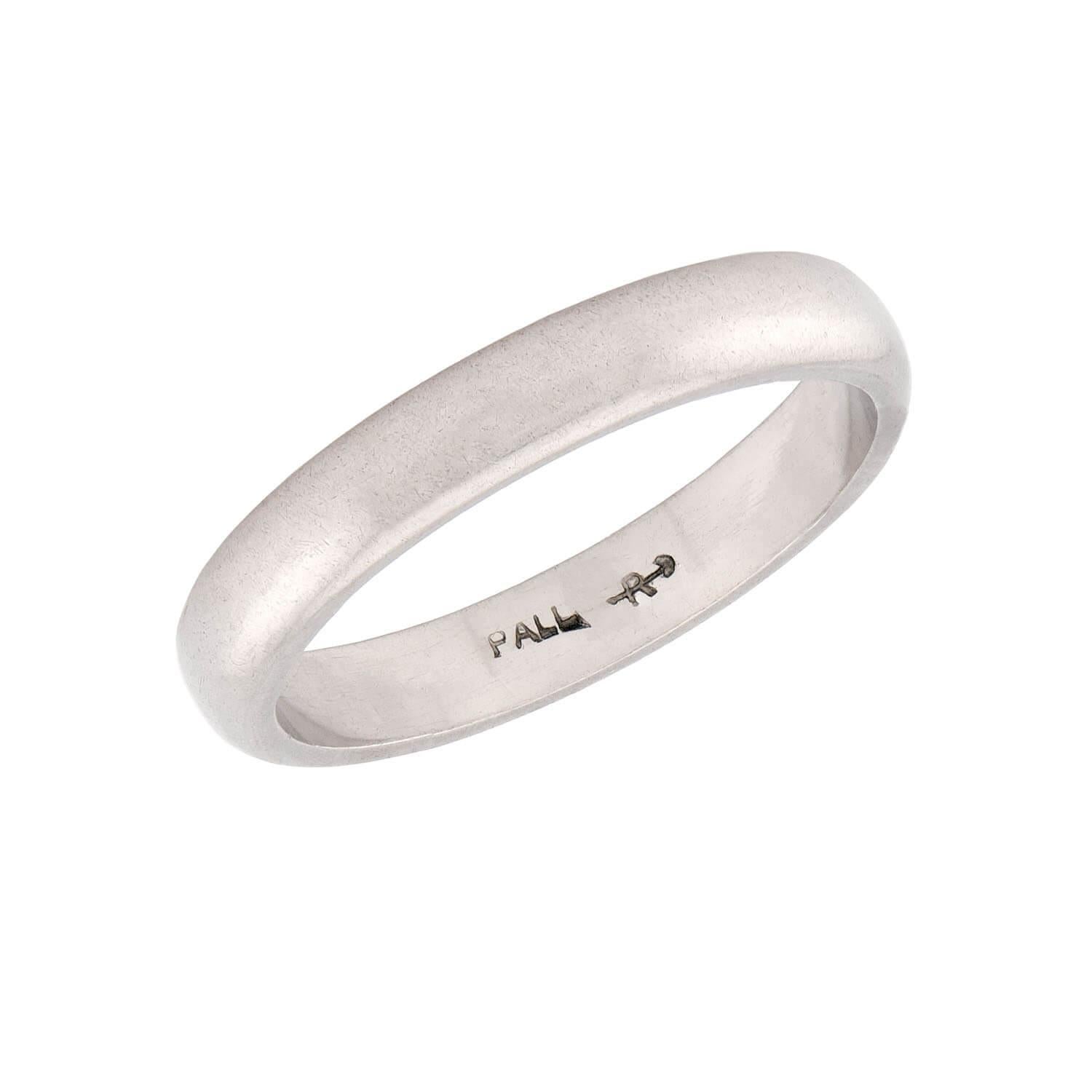 Women's RIKER BROTHERS Art Deco Palladium Wedding Band For Sale