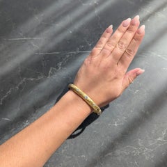 Bracciale floreale antico Riker Brothers Art Nouveau European Diamond 18K