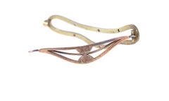 Riker Brothers Ruby Diamond Hair Barrette 14 Karat Yellow Gold, 1920