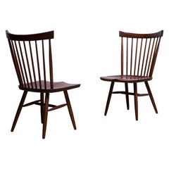 Riki Watanabe, "Riki Windsor" Side Chair, Pair, Designed in 1984