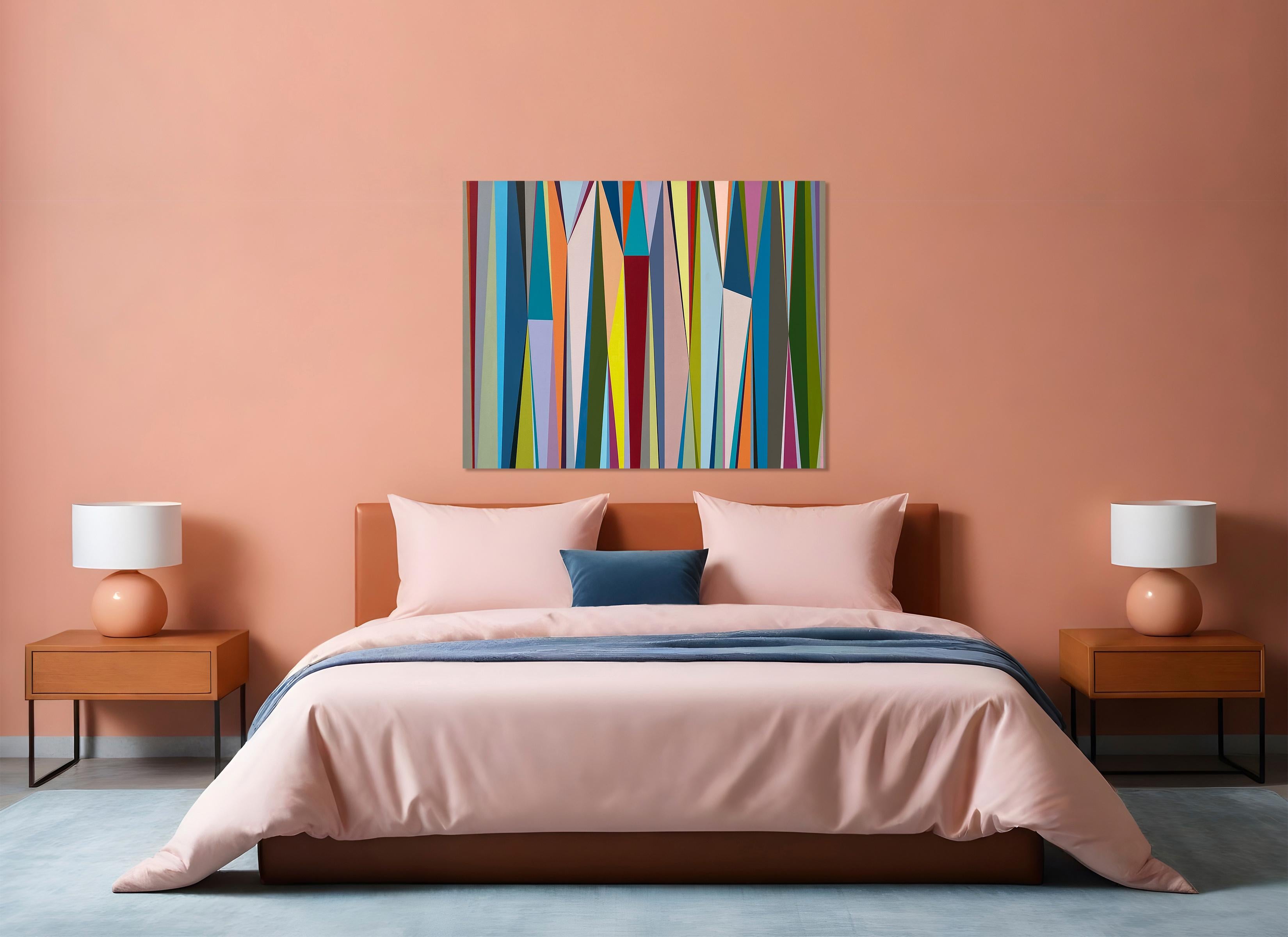 Senza titolo 120 - Pittura grafica astratta contemporanea di Rikke Bjørn in vendita 10