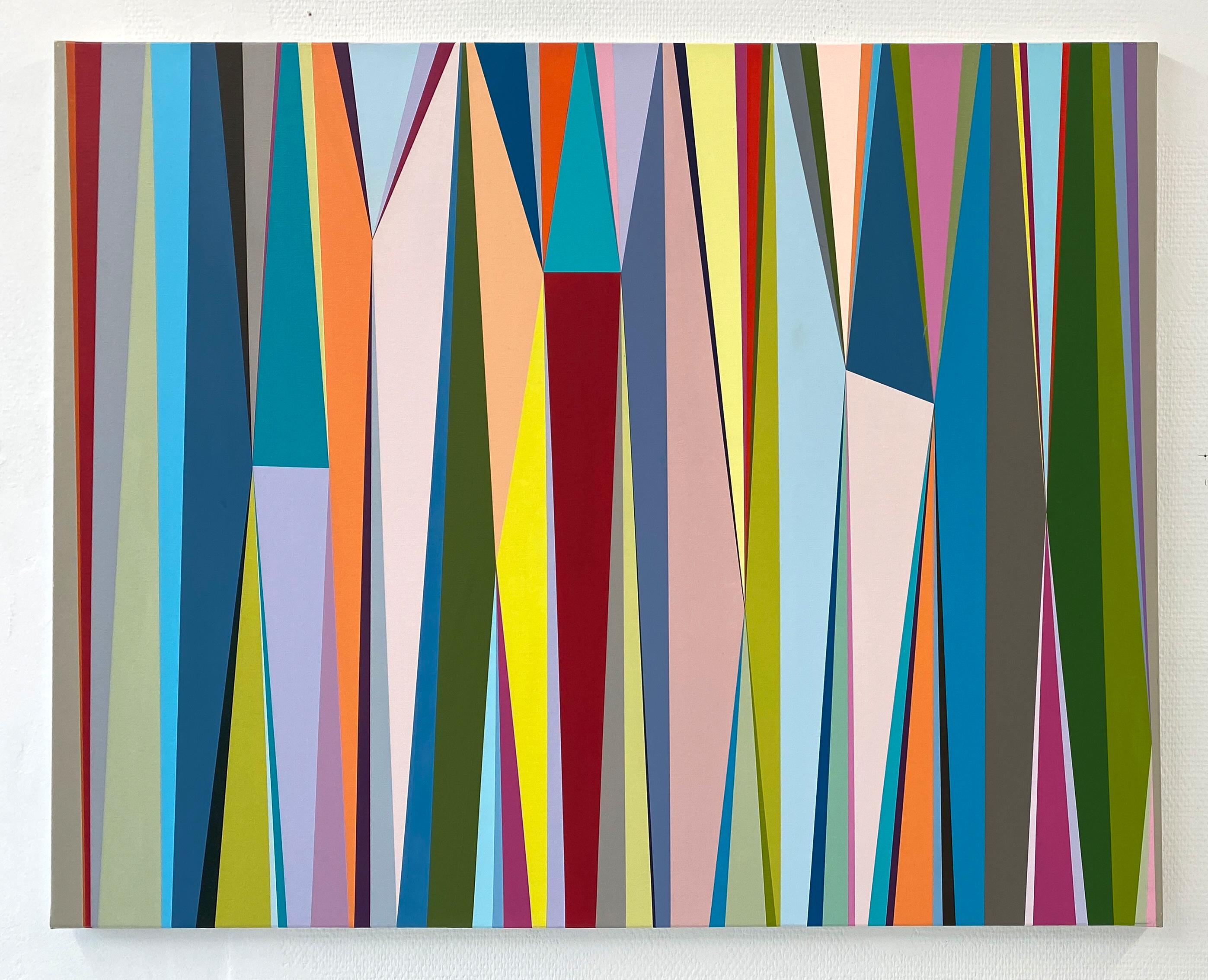Senza titolo 120 - Pittura grafica astratta contemporanea di Rikke Bjørn in vendita 1