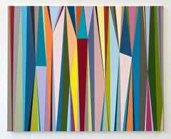 Untitled 120 - Contemporary abstract graphical painting by Rikke Bjørn