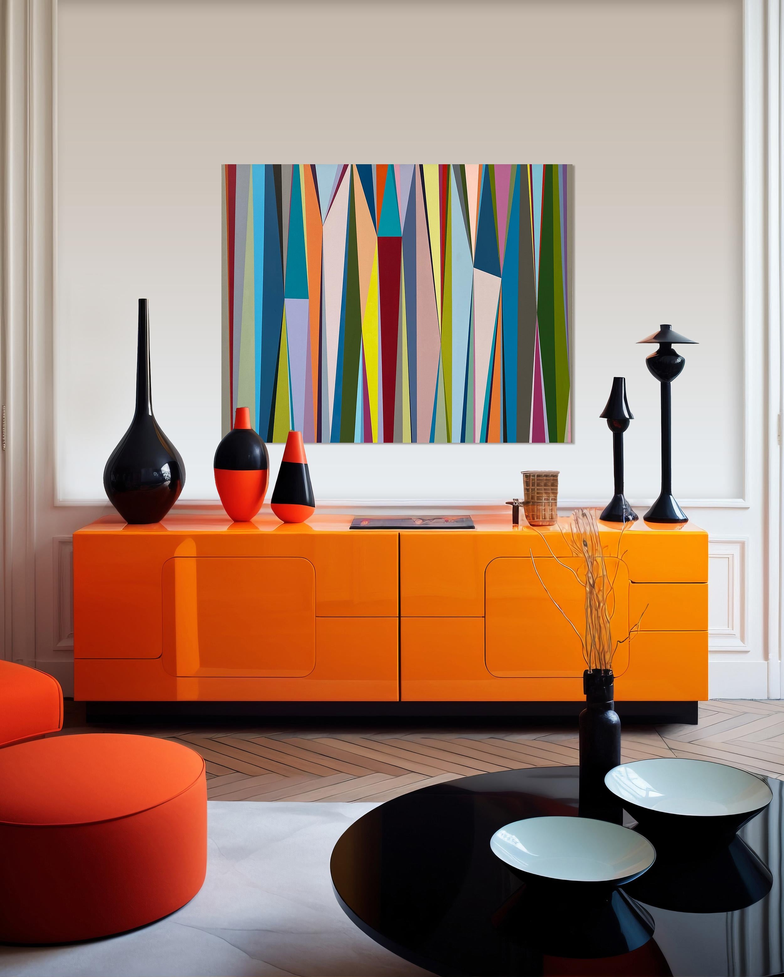Senza titolo 120 - Pittura grafica astratta contemporanea di Rikke Bjørn in vendita 2