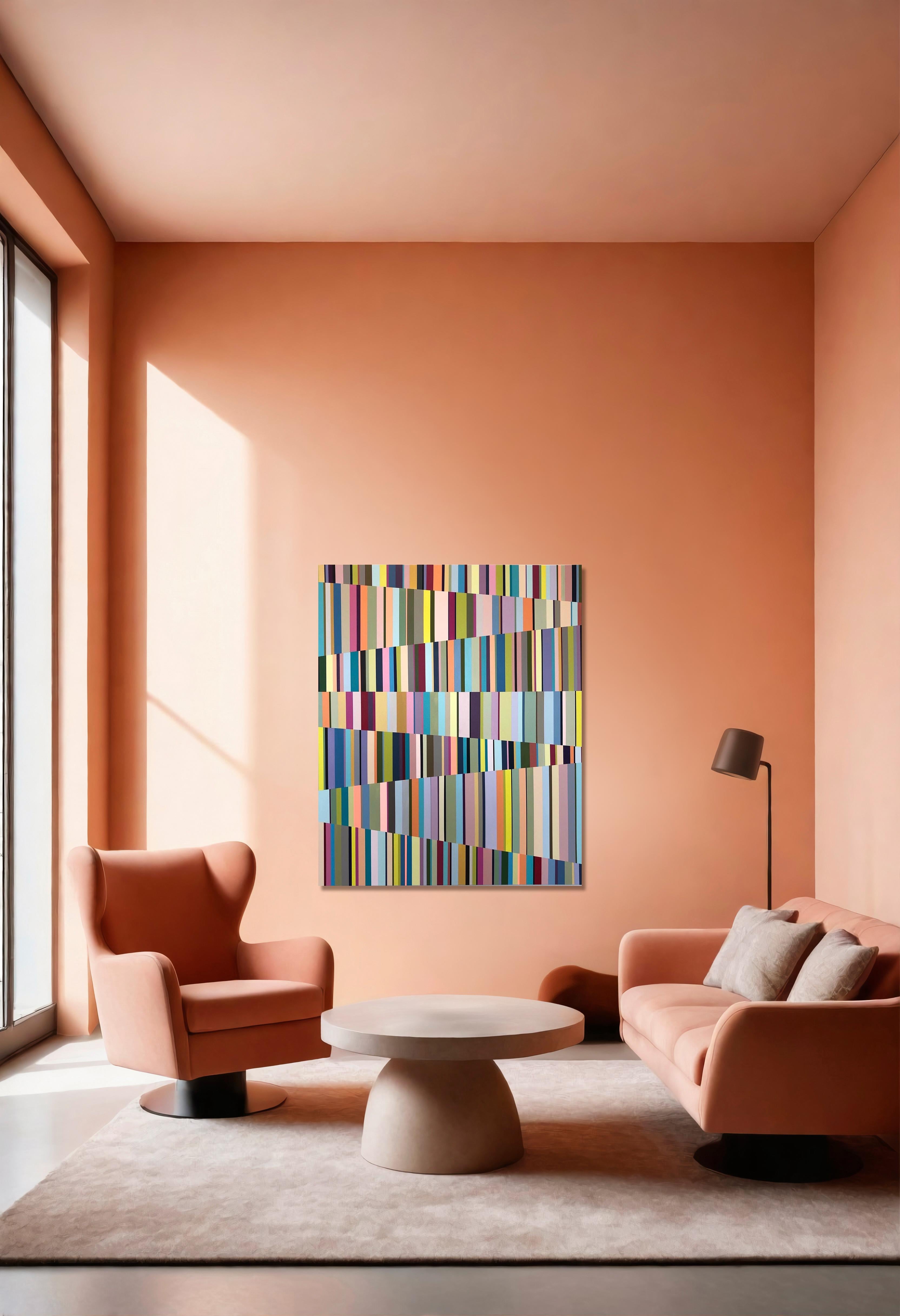 Senza titolo 188 - Pittura grafica astratta contemporanea di Rikke Bjørn in vendita 5