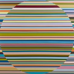 Untitled 194 - Contemporary abstract graphical painting by Rikke Bjørn