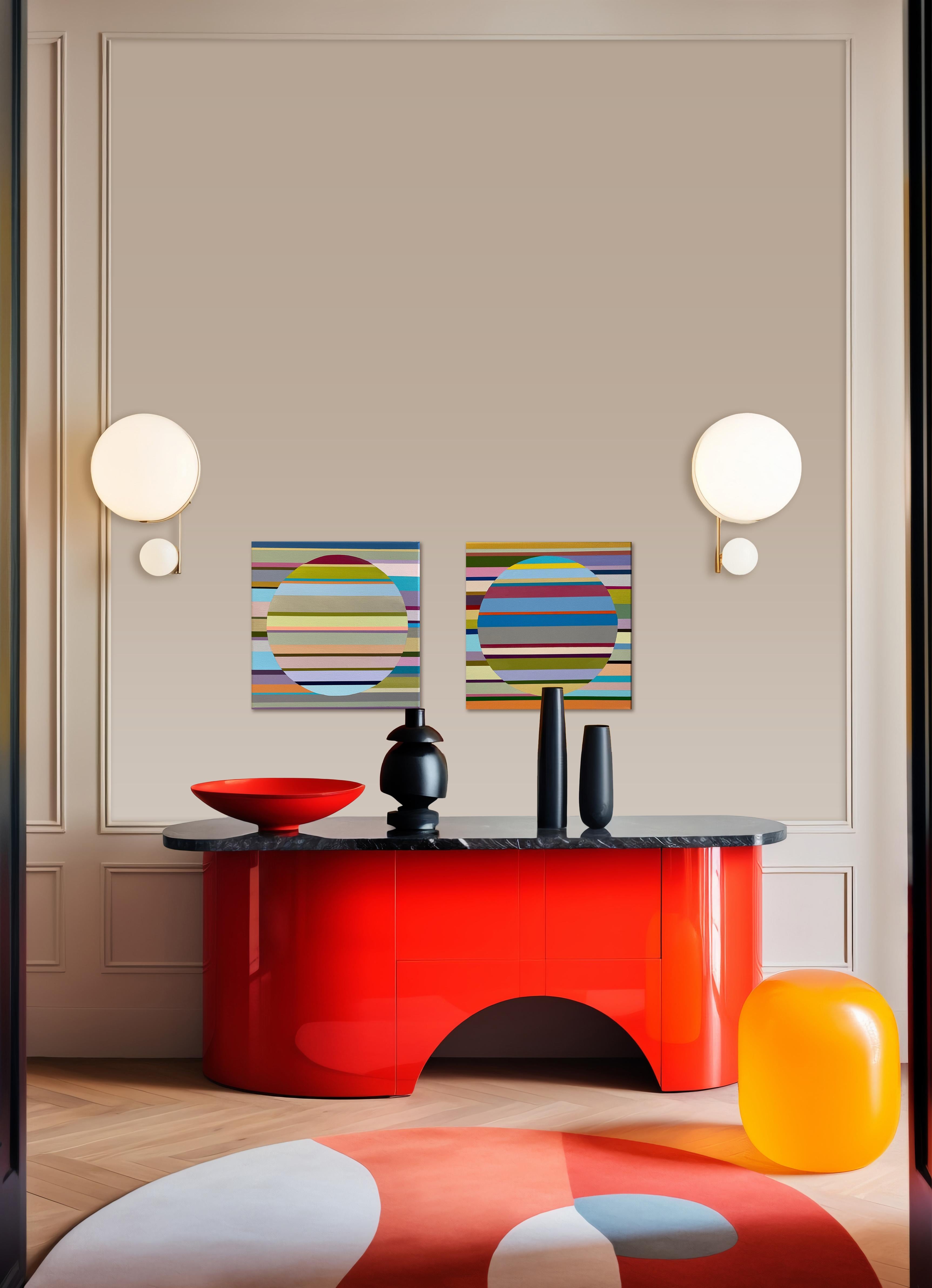 Senza titolo 197 - Pittura grafica astratta contemporanea di Rikke Bjørn in vendita 7