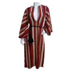 Retro Rikma Angel Wing 1970s Striped Dress