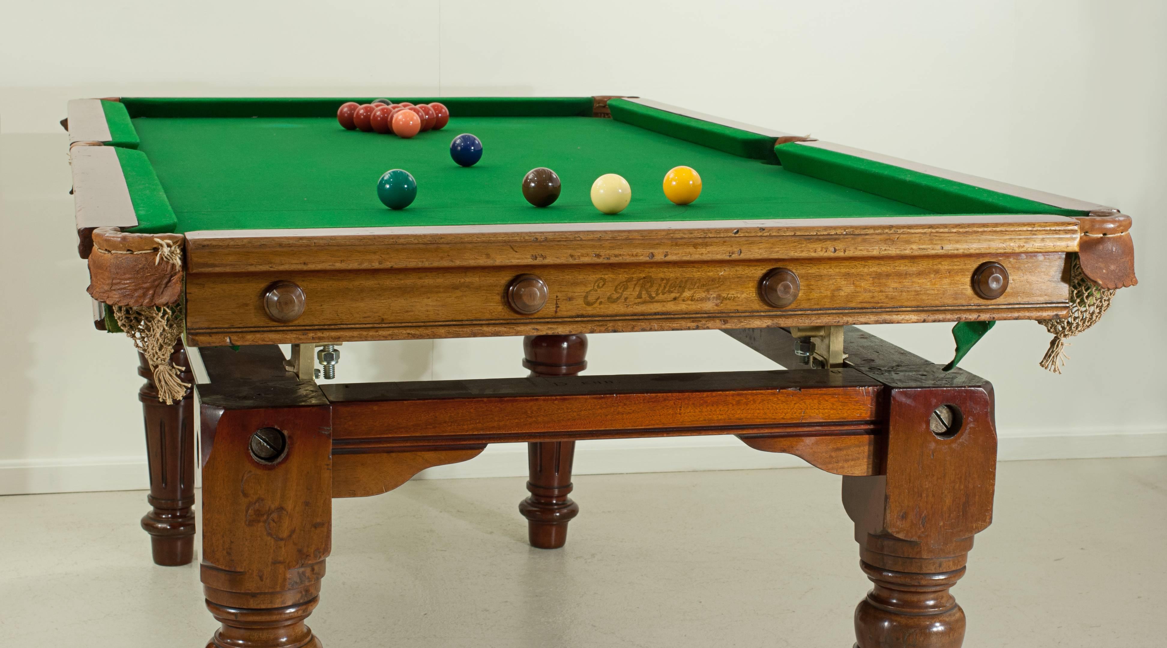 English Riley Billiard, Snooker Pool Dining Table