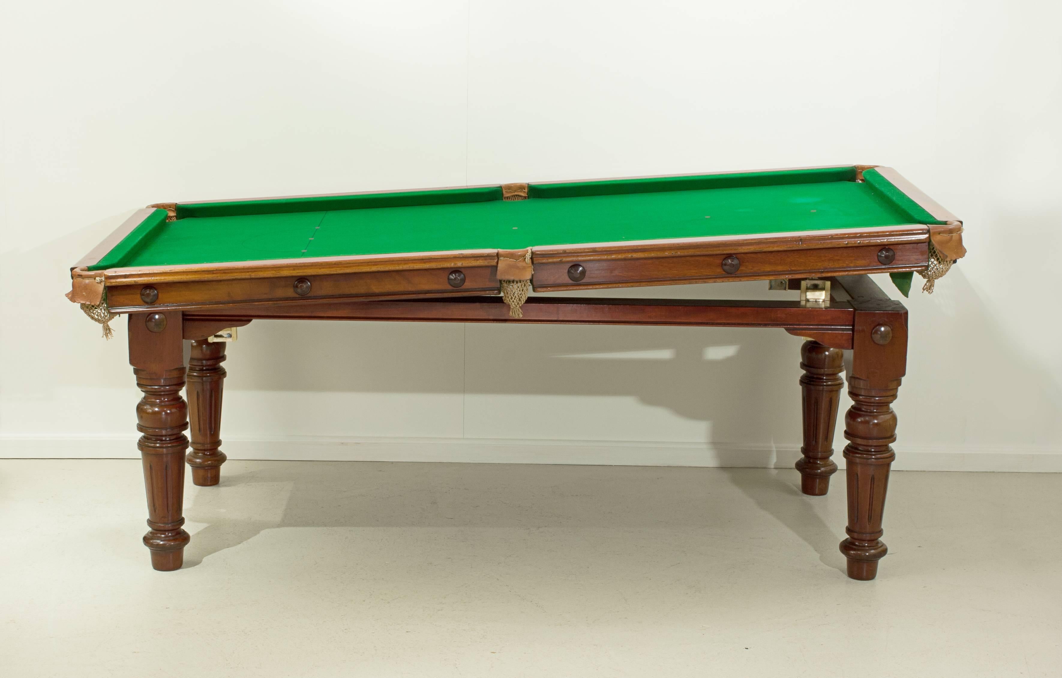 Mahogany Riley Billiard, Snooker Pool Dining Table