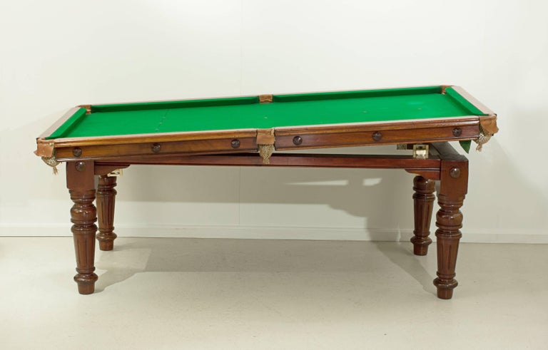 Riley Billiard, Snooker Pool Dining Table at 1stdibs