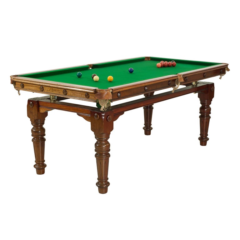 Riley Billiard, Snooker Pool Dining Table at 1stDibs