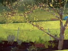 "Backyard, Early Spring" (2022) By Riley Doyle, Original Oil Landscape Painting