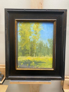 "Birch Meadow" (2023) By Riley Doyle, Original Oil Painting of Landscape