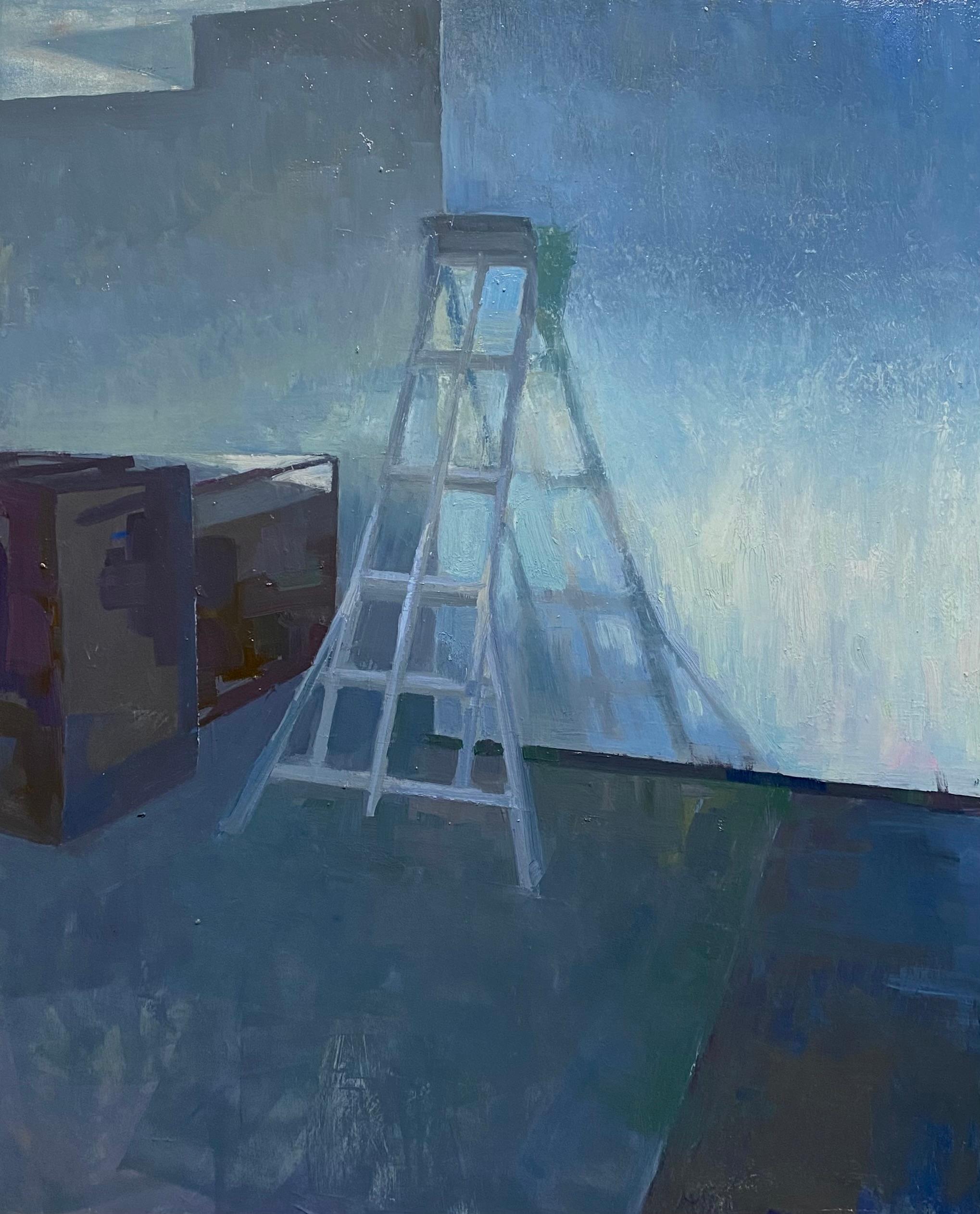 "Cool Light" (2023) di Riley Doyle, pittura originale ad olio per interni