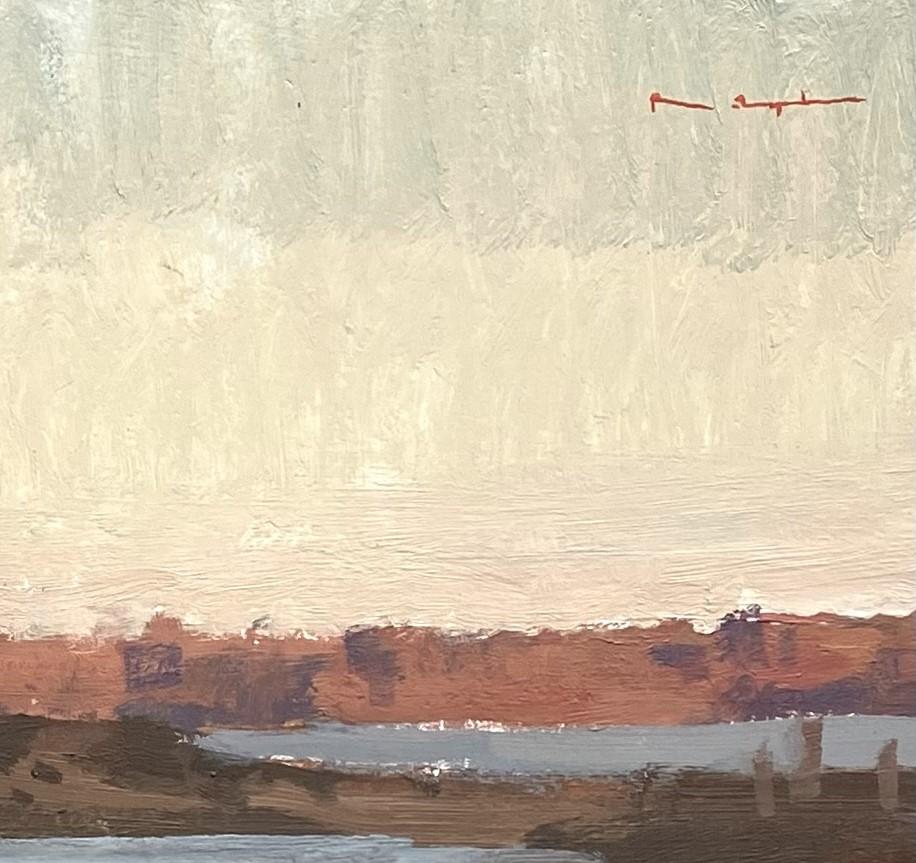 « Island Sunset » (2022) par Riley Doyle, peinture à l'huile originale d'un paysage en vente 2