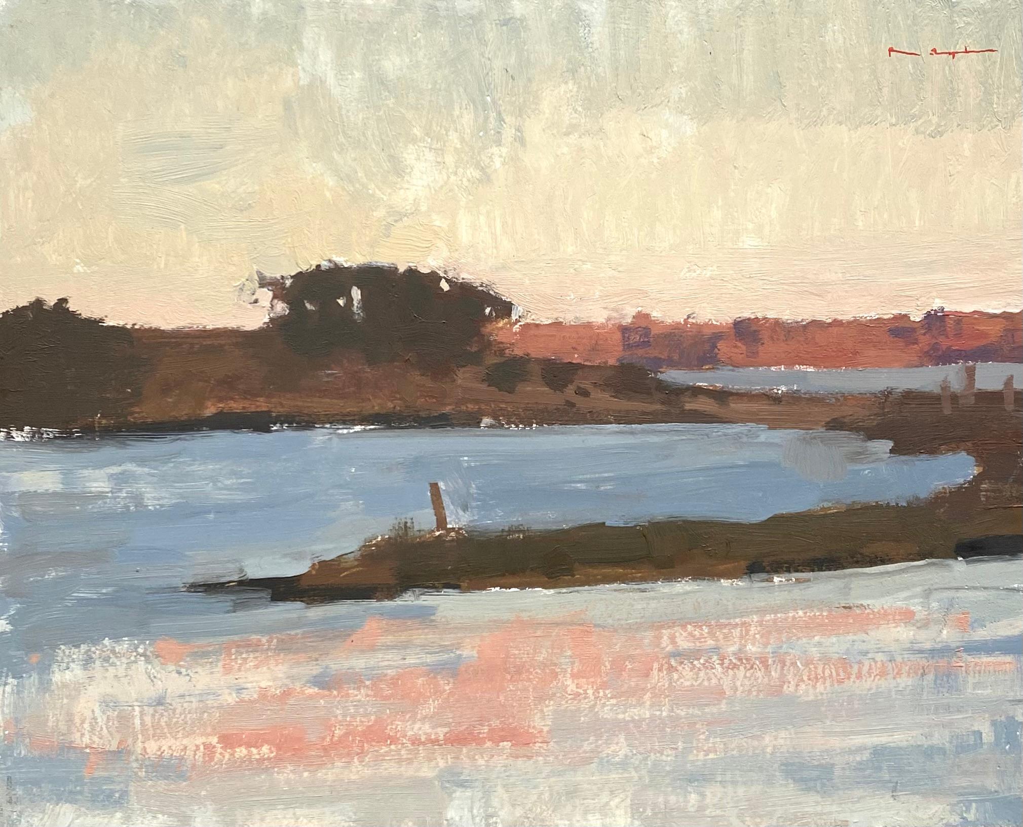 "Island Sunset" (2023) de Riley Doyle est une peinture à l'huile originale sur panneau, réalisée à la main, représentant un rivage avec un coucher de soleil au loin.


Riley Doyle (né en 1990) est né et a grandi dans le Colorado. Il a étudié à la