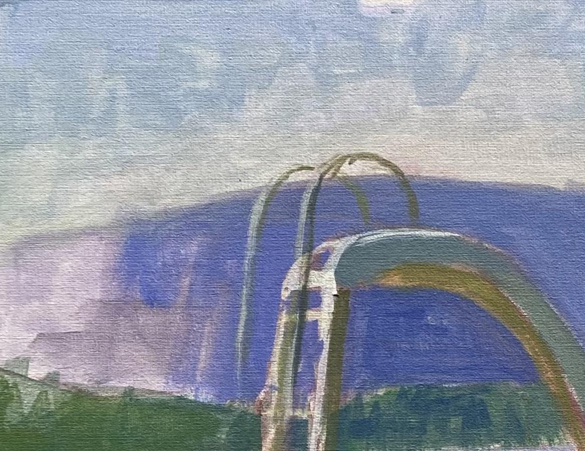 „Sommer“ (2022) von Riley Doyle, Original-Ölgemälde einer Landschaftslandschaft im Angebot 1