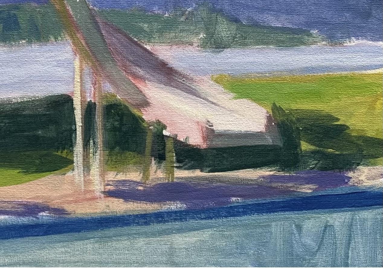 „Sommer“ (2022) von Riley Doyle, Original-Ölgemälde einer Landschaftslandschaft im Angebot 3