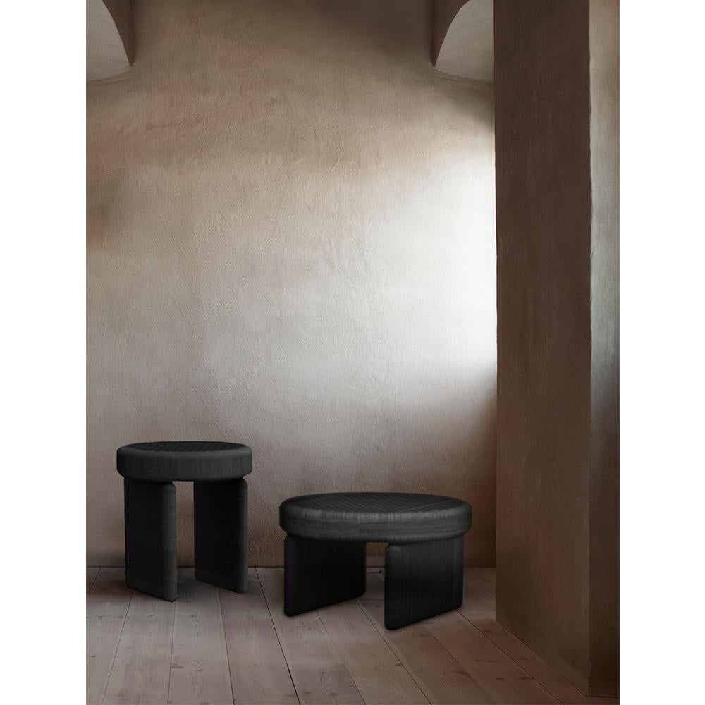 Zeitgenössischer moderner Rillo-Hoher Tisch von Sammler Studio im Angebot 5