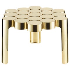 Toni Grilo, Mousse Coffee Table for Riluc, Titanium Gold Portugal 21st century