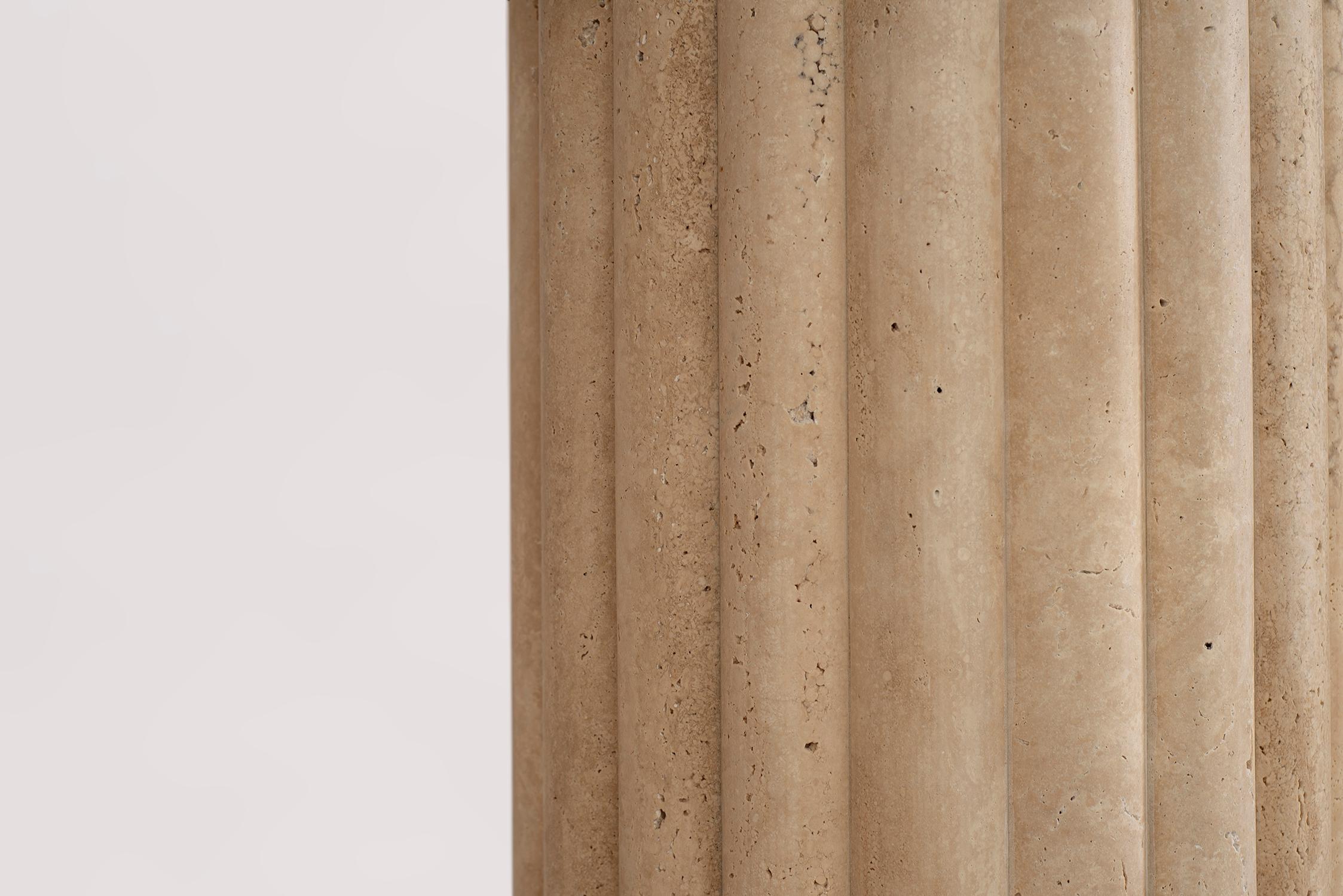 Rima Console in Travertine Marble For Sale at 1stDibs