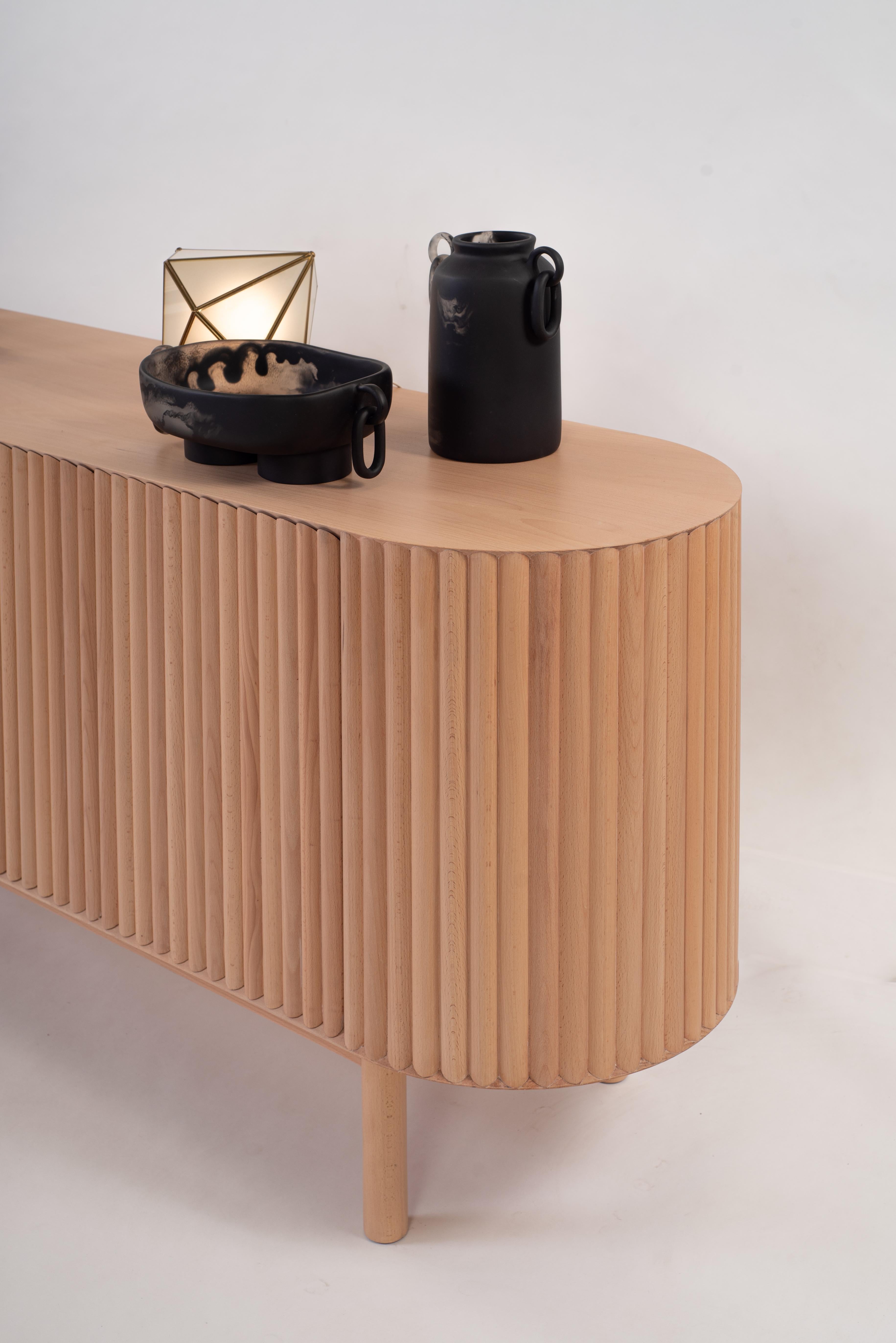 Credenza RIMA, 2,5M Madera maciza de haya Minimalista en venta