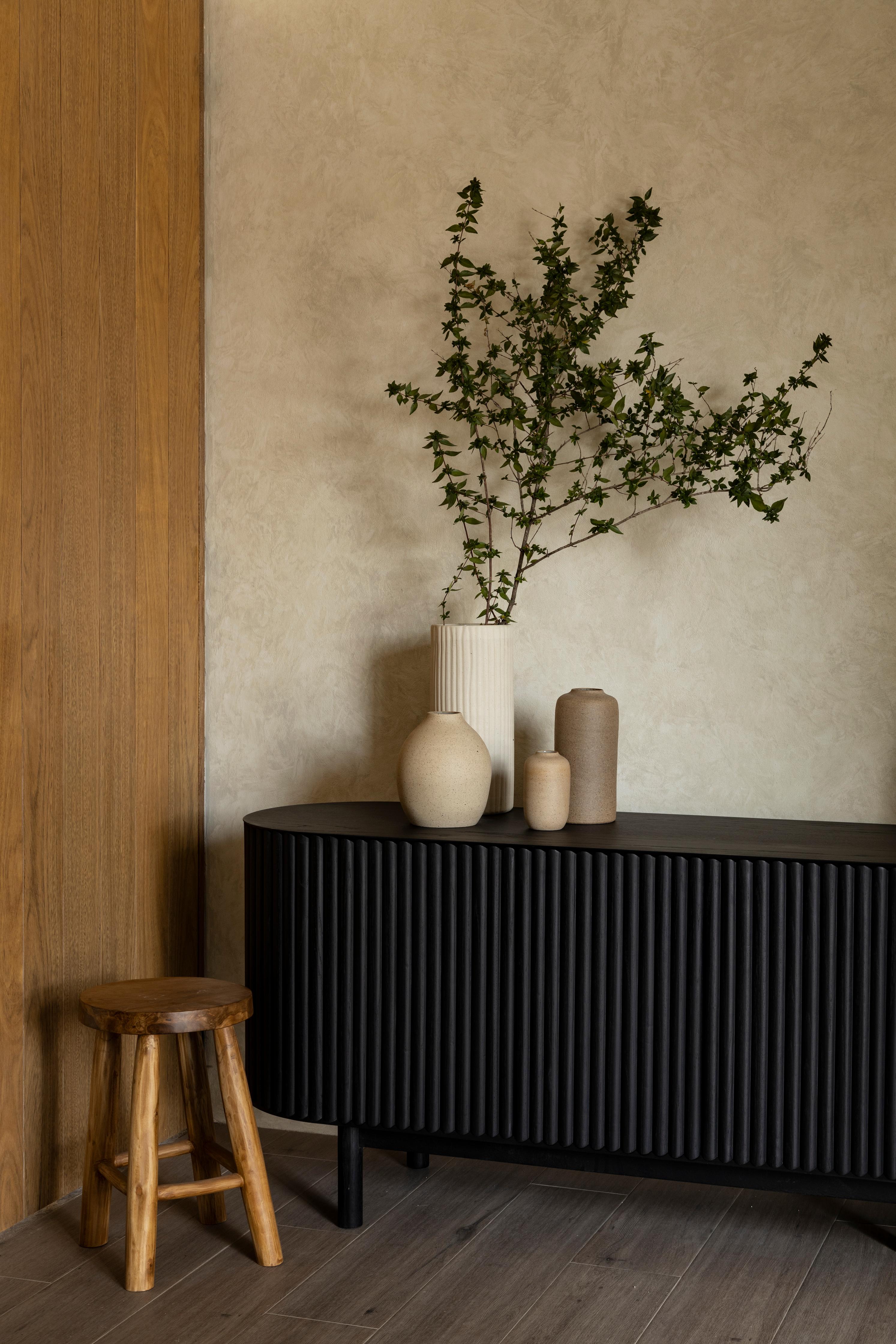Credenza RIMA,  2,5M Legno massiccio di quercia nera in vendita 3