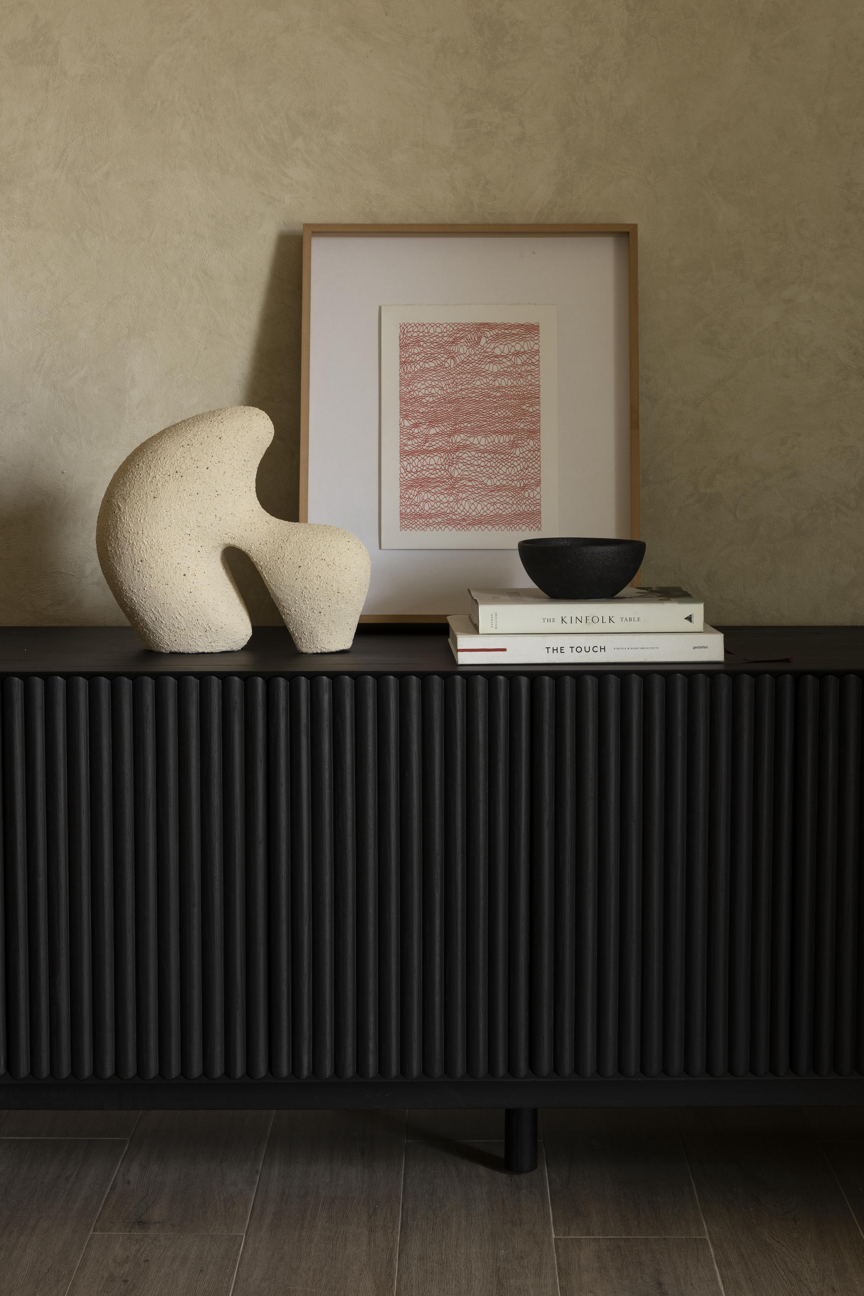 XXI secolo e contemporaneo Credenza RIMA,  2,5M Legno massiccio di quercia nera in vendita